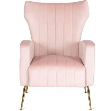 Кресло мягкое DIANA Velvet MEBEL ELITE Розовый фотография