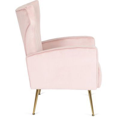 Кресло мягкое DIANA Velvet MEBEL ELITE Розовый фотография