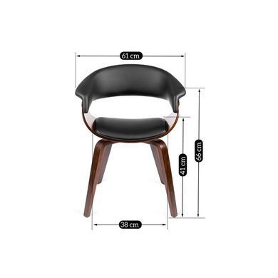 Стілець MEBEL ELITE GARY Горіх / Чорний фотографія
