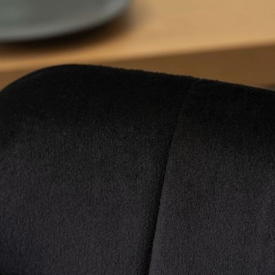 Стул бархатный MEBEL ELITE IRYS Velvet Черный фотография