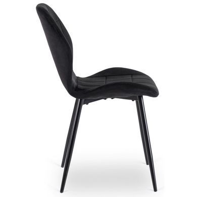 Стул бархатный MEBEL ELITE IRYS Velvet Черный фотография