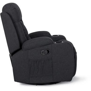 Масажне крісло MEBEL ELITE BOX 2 тканина Чорний фотографія
