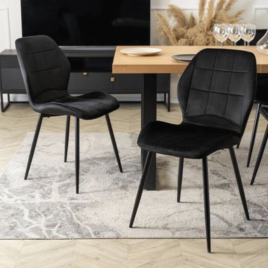 Стул бархатный MEBEL ELITE IRYS Velvet Черный фотография