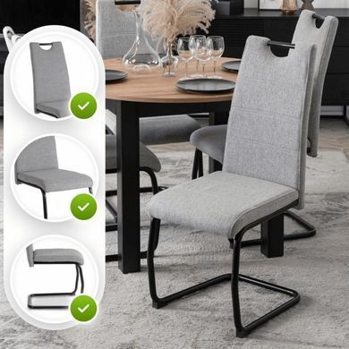 Стул MEBEL ELITE LOPEZ Серый фотография