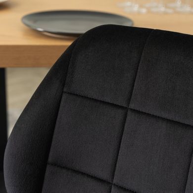 Стул бархатный MEBEL ELITE IRYS Velvet Черный фотография