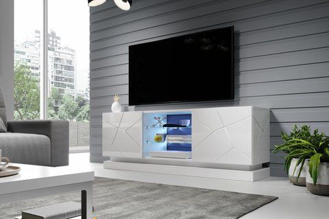 ТВ Тумба QIU Cama 200 Белый / Белый фотография