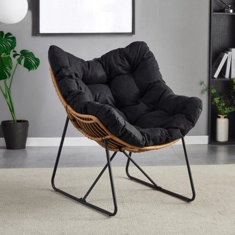 Крісло MEBEL ELITE FIN Чорний фотографія