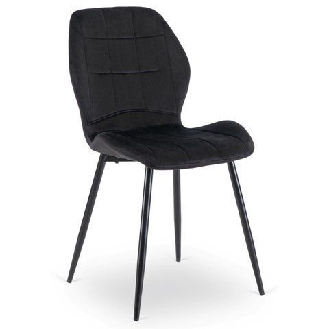 Стул бархатный MEBEL ELITE IRYS Velvet Черный фотография