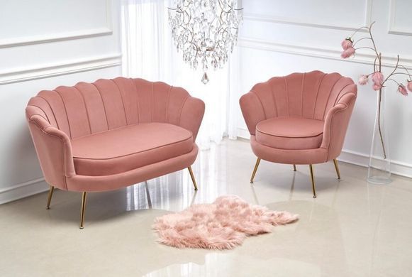 Крісло AMORINITO Velvet Halmar Рожевий фотографія