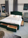 Кровать ELECTRA Velvet Signal 160x200 Зеленый