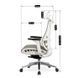 Стул офисный поворотный MEBEL ELITE SKY беж
