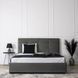 Ліжко двоспальне оксамитове 140x200 MEBEL ELITE TINGA Velvet Сірий фотографія