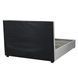 Ліжко двоспальне оксамитове 140x200 MEBEL ELITE TINGA Velvet Сірий
