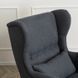 Кресло мягкое бархатное с подставкой для ног MEBEL ELITE EVAN 2 Серый