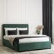 Ліжко двоспальне оксамитове MEBEL ELITE CROS Velvet 140x200 см Зелений фотографія
