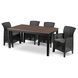 Комплект садовой мебели MEBEL ELITE ARGOS 160-240 FRESNO 4 орех/черный