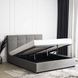 Ліжко двоспальне оксамитове 140x200 MEBEL ELITE TINGA Velvet Сірий
