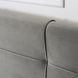 Ліжко двоспальне оксамитове 140x200 MEBEL ELITE TINGA Velvet Сірий