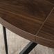 Стіл розкладний круглий MEBEL ELITE LUKAS 100(250)х100 см Горіх/чорний