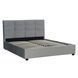 Ліжко двоспальне оксамитове 140x200 MEBEL ELITE TINGA Velvet Сірий