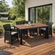 Комплект садовой мебели MEBEL ELITE ARGOS 160-240 FRESNO 4 орех/черный