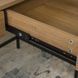 Письменный стол MEBEL ELITE ALLY 123 см Орех / Черный