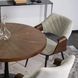 Стілець оксамитовий MEBEL ELITE DAKOTA Velvet бежевий / горіховий