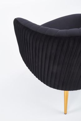 Кресло CROWN Velvet Halmar Черный фотография