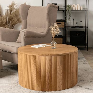 Журнальний столик CLOVER MAX MEBEL ELITE 80x80 Дуб фотографія