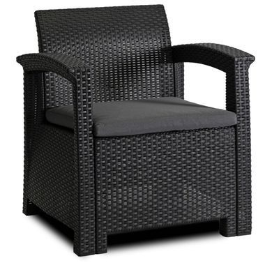 Комплект садових меблів MEBEL ELITE COLUMBIA Чорний