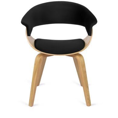 Стул бархатный MEBEL ELITE GARY Velvet, Золотой дуб / Черный фотография