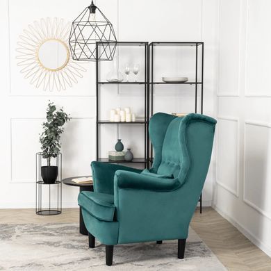 Крісло м'яке оксамитове MEBEL ELITE KLARIS 2 Velvet Зелений фотографія