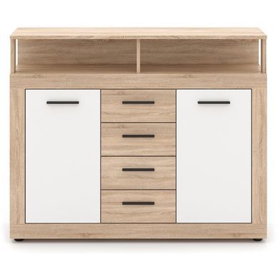 Комод MEBEL ELITE BLAGO MIDI B 120 дуб сонома/білий фотографія