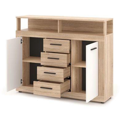 Комод MEBEL ELITE BLAGO MIDI B 120 дуб сонома/білий фотографія