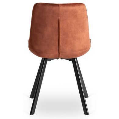 Стул бархатный MEBEL ELITE RICK Velvet, Рыжий фотография