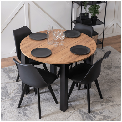 Стілець MEBEL ELITE SCANDI Чорний/Чорний фотографія