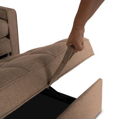 Кресло раскладное MEBEL ELITE CORRA Коричневый фотография