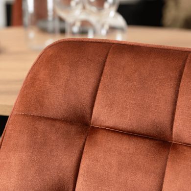 Стул бархатный MEBEL ELITE RICK Velvet, Рыжий фотография