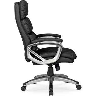 Стул офисный вращающийся MEBEL ELITE STRATO Экокожа Черный фотография