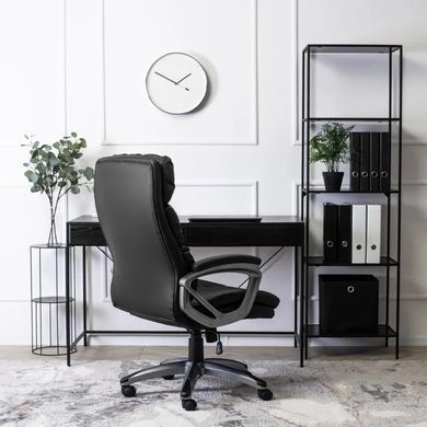 Стул офисный вращающийся MEBEL ELITE STRATO Экокожа Черный фотография