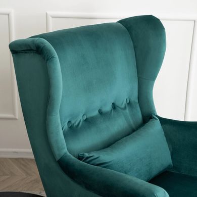 Крісло м'яке оксамитове MEBEL ELITE KLARIS 2 Velvet Зелений фотографія