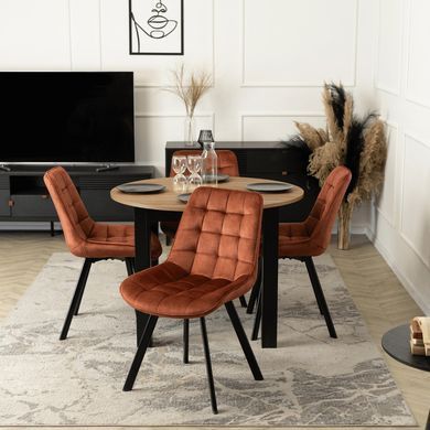 Стул бархатный MEBEL ELITE RICK Velvet, Рыжий фотография