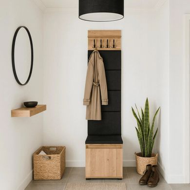 Прихожая MEBEL ELITE PARMA 50 Дуб Артизан/графит фотография