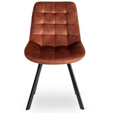 Стул бархатный MEBEL ELITE RICK Velvet, Рыжий фотография