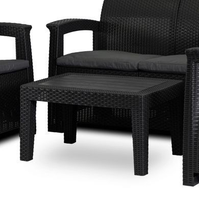 Комплект садових меблів MEBEL ELITE COLUMBIA Чорний