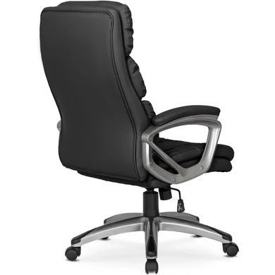 Стул офисный вращающийся MEBEL ELITE STRATO Экокожа Черный фотография