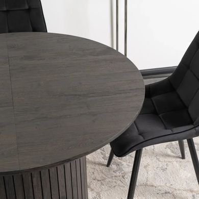 Стол круглый раскладной MEBEL ELITE CHARLES 120(160)х120 см Черный фотография