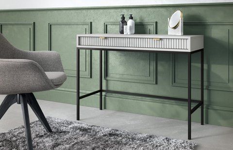 Стол туалетный Perfect Home Нова / Nova T104 черный Серый фотография