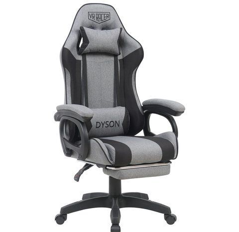 Комп'ютерне крісло VR Racer Textile Dyson AMF Темно-сірий/чорний фотографія