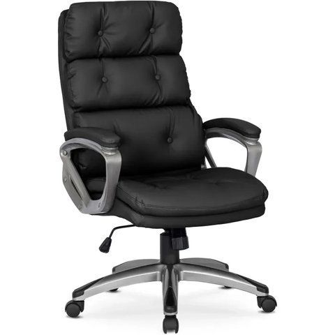 Стул офисный вращающийся MEBEL ELITE STRATO Экокожа Черный фотография